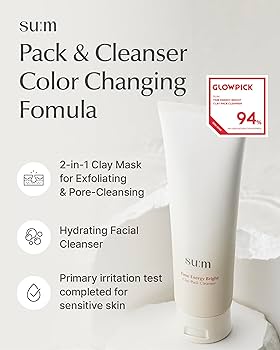 su:m37 - Time Energy Bright Clay Pack Cleanser 150ml