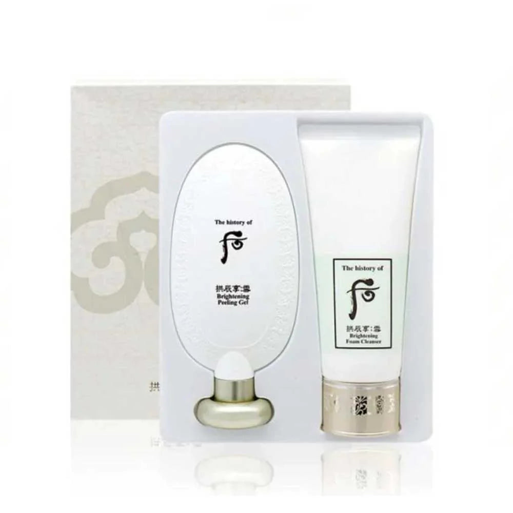 Whoo -  Brightening Peeling Gel & Foam Cleanser Set 2x200ml