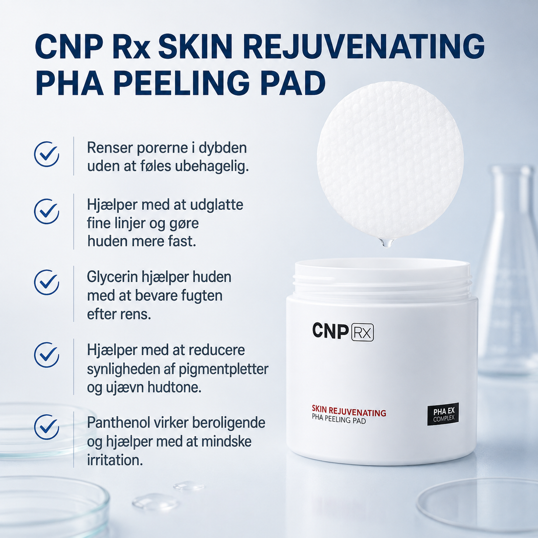 CNP Rx Skin Rejuvenating PHA Peeling Pad 60stk/150ml