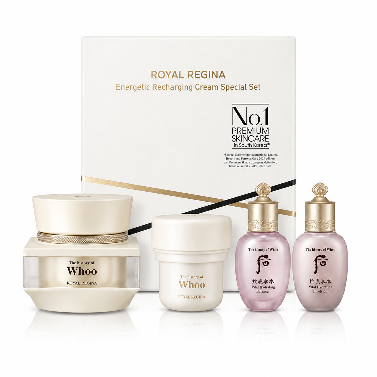 THE WHOO - Royal Regina Energetic Recharging Cream Special Set. 50ml+50ml