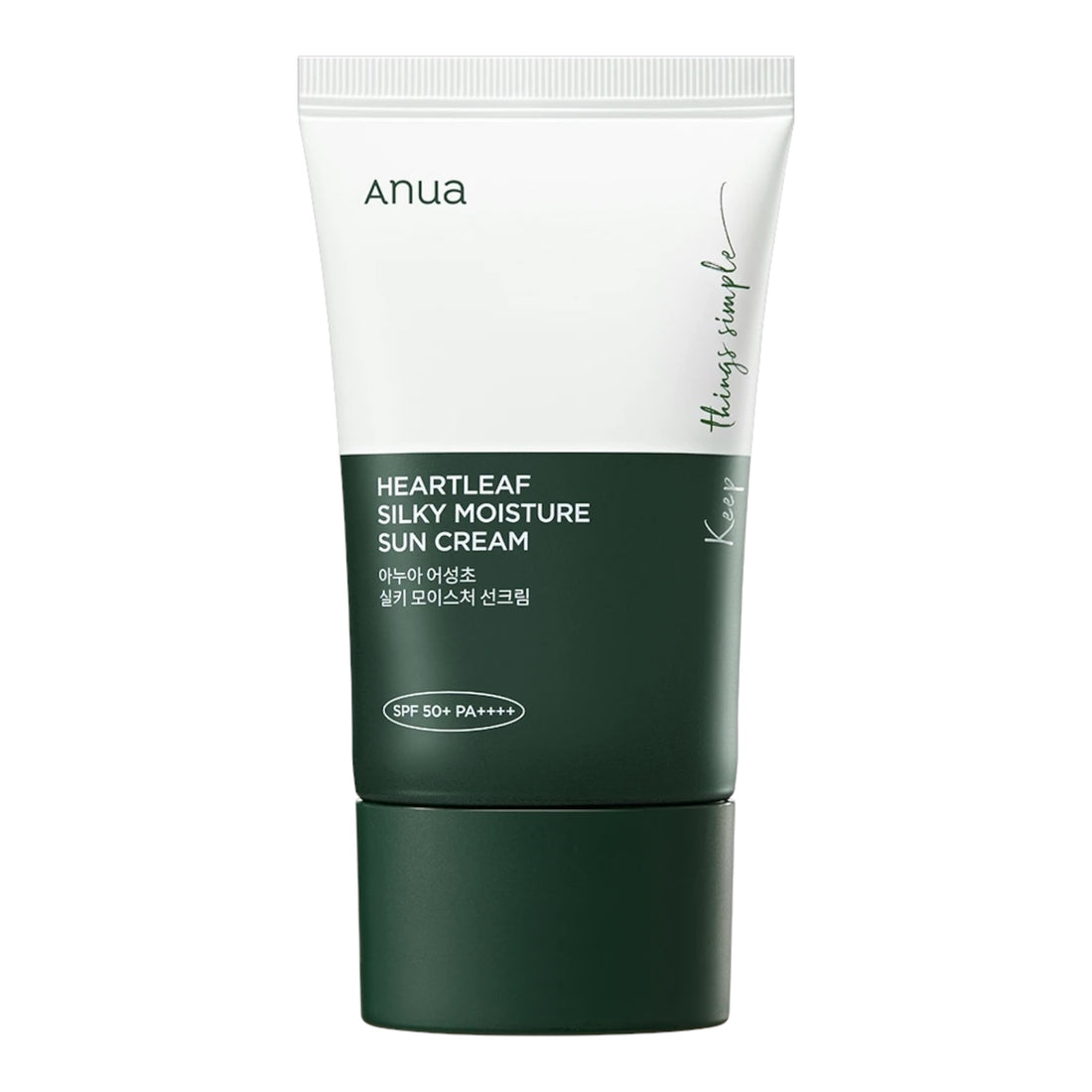 ANUA - Heartleaf Silky Moisture Sun Cream SPF 50+ PA++++ (50ml)