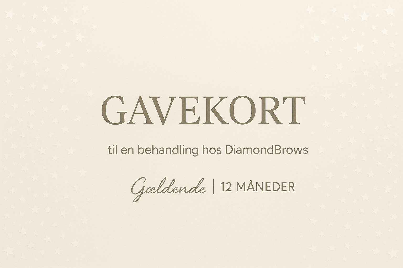 Gavekort til behandling