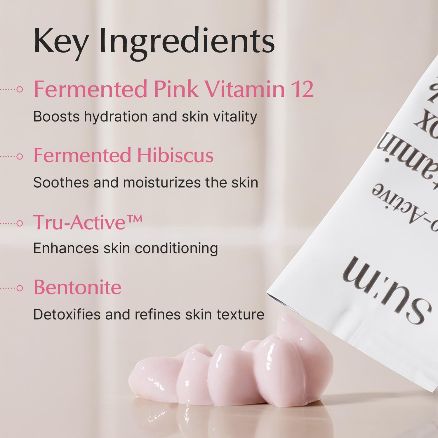 SU:M37 - Micro-Active Pink Vitamin Bubbletox Mask Pack 50stk