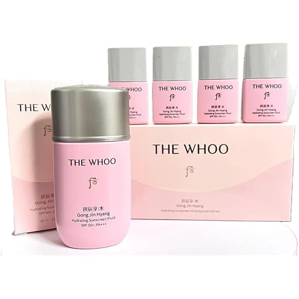 THE WHOO - Gong Jin Hyang Hydrating Sunscreen Fluid SPF50+ PA+++ Special Set (112ml)