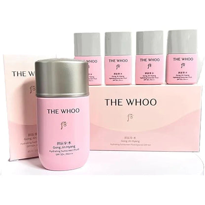 THE WHOO - Gong Jin Hyang Hydrating Sunscreen Fluid SPF50+ PA+++ Special Set (112ml)