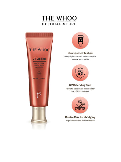 THE WHOO - UV Ultimate Red Vitamin Sunscreen SPF50+ PA++++ Special Set 75ml
