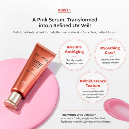 THE WHOO - UV Ultimate Red Vitamin Sunscreen SPF50+ PA++++ Special Set 75ml