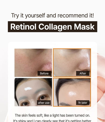 WellDerma - Retinol Collagen Fitting Mask (4 stk)